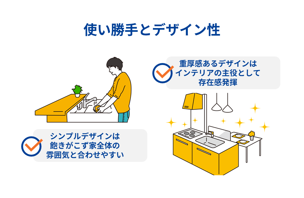 使い勝手とデザイン性