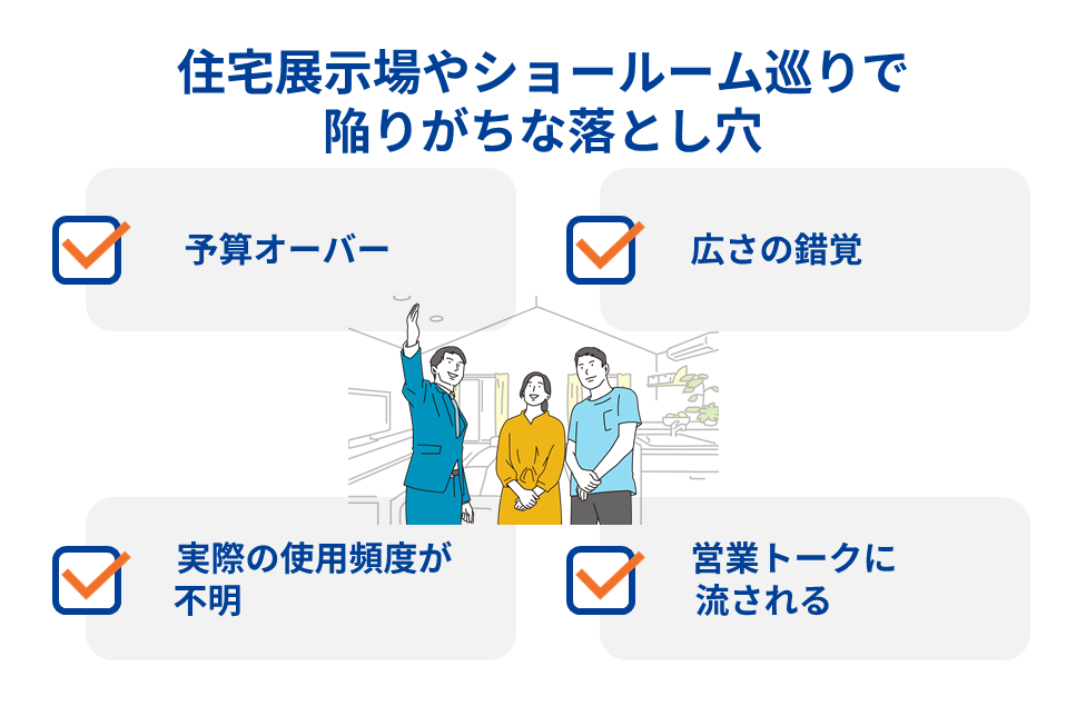 住宅展示場やショールーム巡りで陥りがちな落とし穴