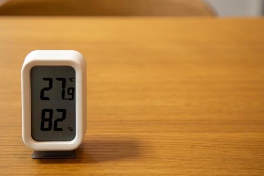 湿度管理（40～60％を目安に）