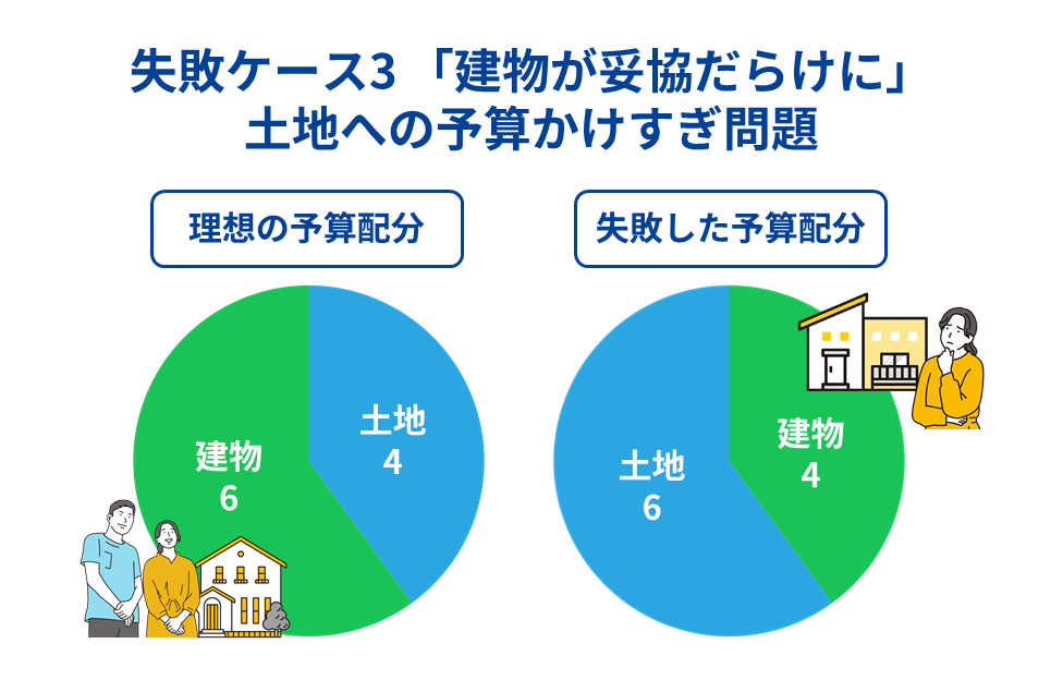 失敗ケース3 「建物が妥協だらけに」土地への予算かけすぎ問題