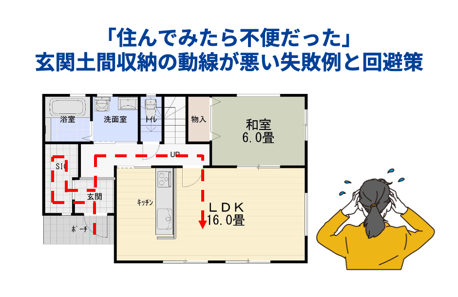 「住んでみたら不便だった」玄関土間収納の動線が悪い失敗例と回避策