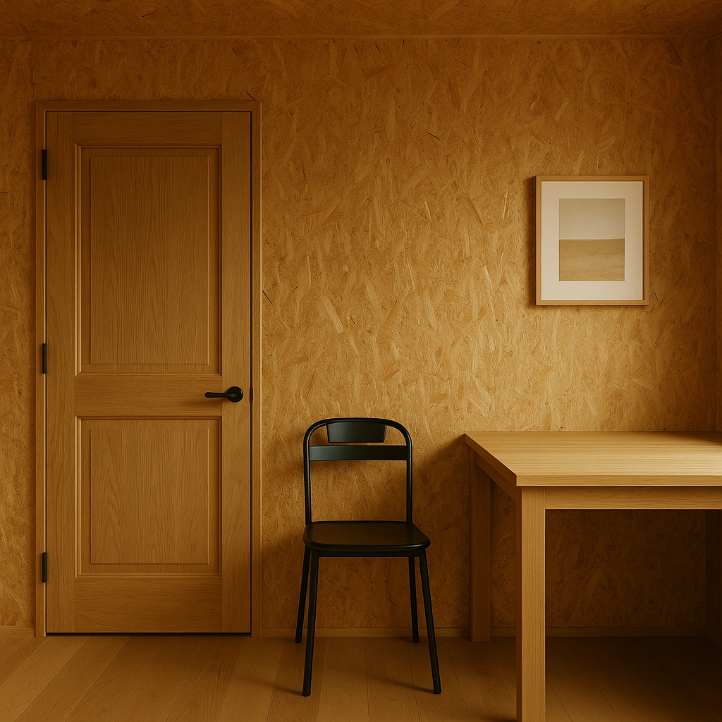 OSB合板でラフなガレージ風に