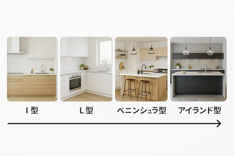 L型やアイランド型も解説 タイプ別キッチンの選び方