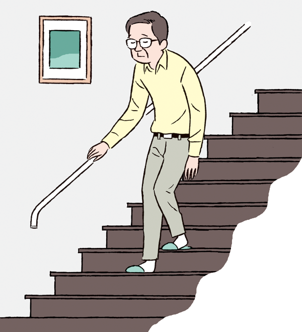 老後の生活において階段の移動やバリアフリー化が困難になる懸念