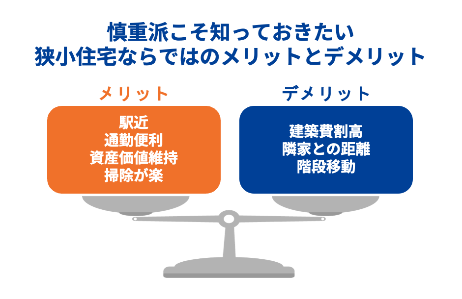 慎重派こそ知っておきたい狭小住宅ならではのメリットとデメリット