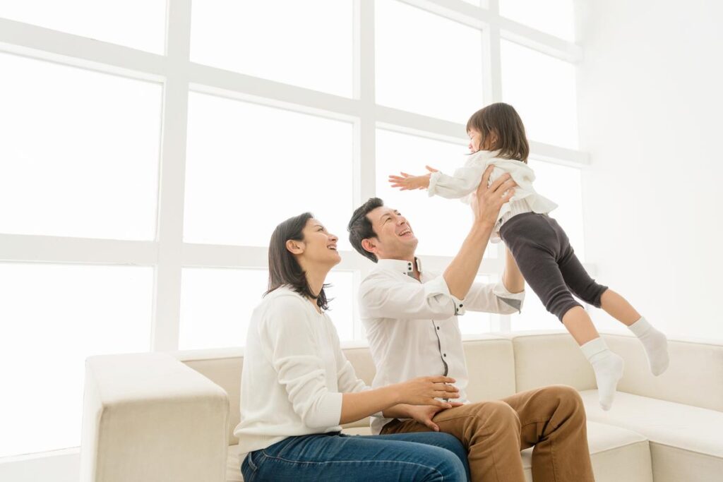 子供たちがのびのび成長できる間取りが育む家族のコミュニケーション