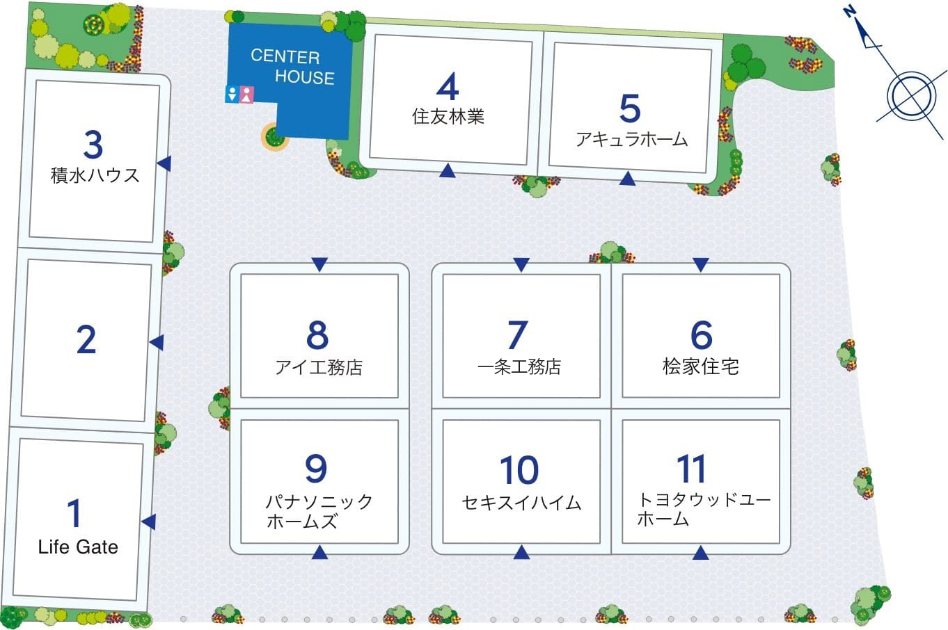 住宅展示場案内図