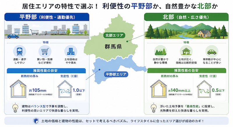 居住エリアの特性で選ぶ！利便性の平野部か、自然豊かな北部か