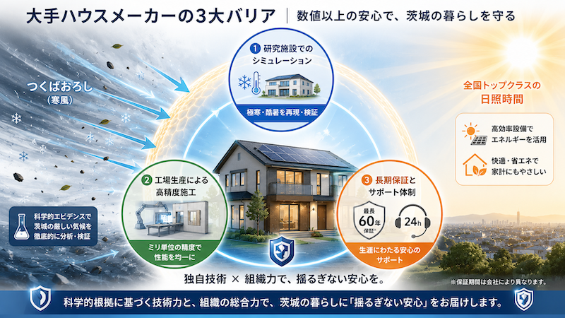 独自技術と組織力で選ぶ！大手ハウスメーカーが提供する「数値以上の安心」