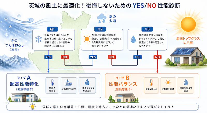 茨城の風土に最適化！後悔しないためのYES/NO性能診断