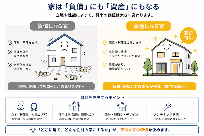 資産価値の下落や売却しにくい物件を選んでしまうことへの恐怖
