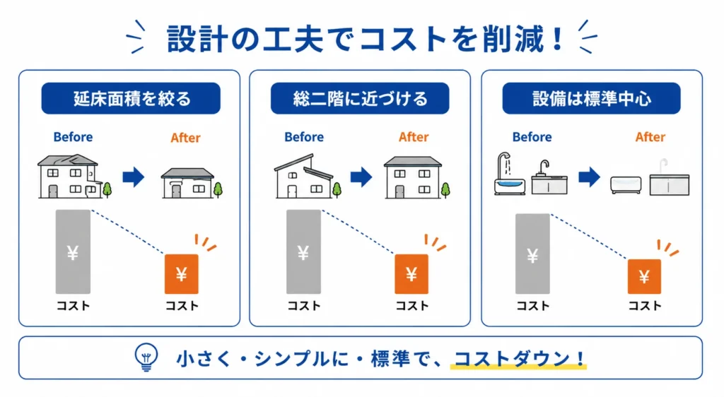 予算を最大限削りたい人は設計の工夫で両者を比較