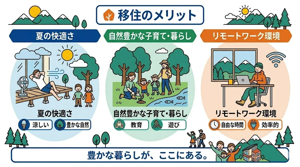 メリットは涼しい環境で通年快適に暮らせること