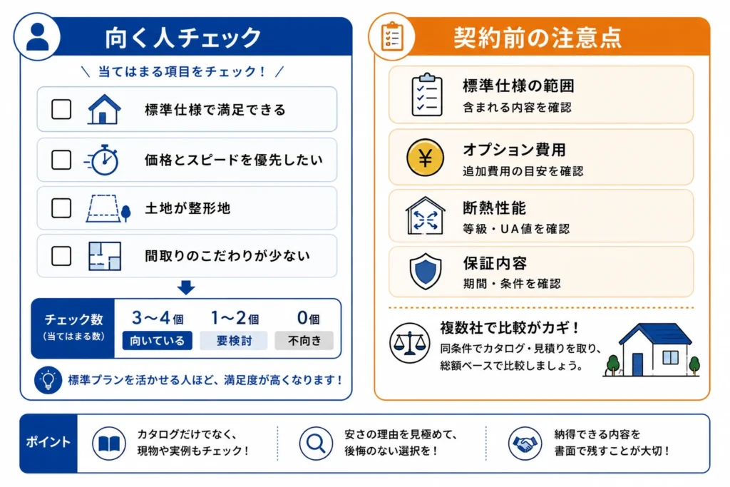 向く人の特徴と契約前の注意点