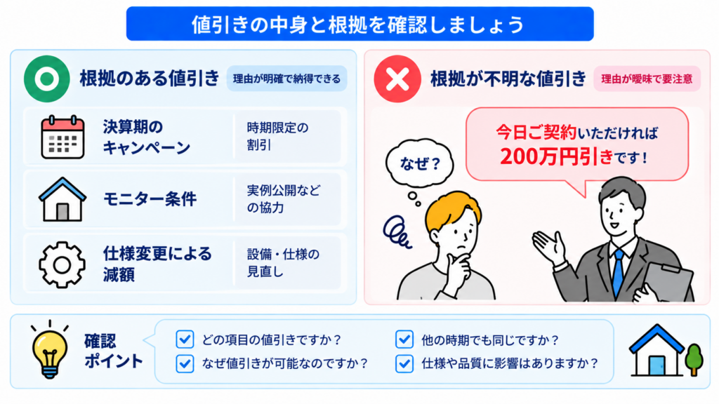 軸5 値引きの中身と根拠が説明されているか