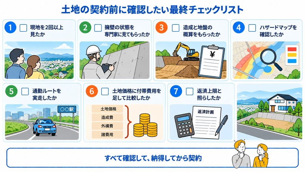 土地の契約前に確認したい最終チェックリスト