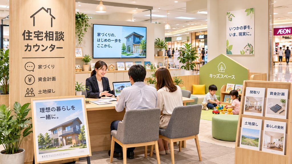 商業施設内にある住宅相談カウンター