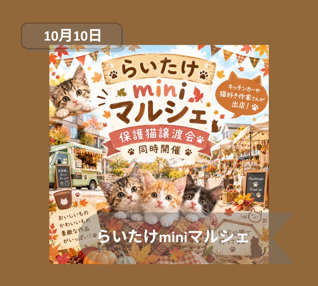 2026年10月10日古河らいたけミニマルシェ