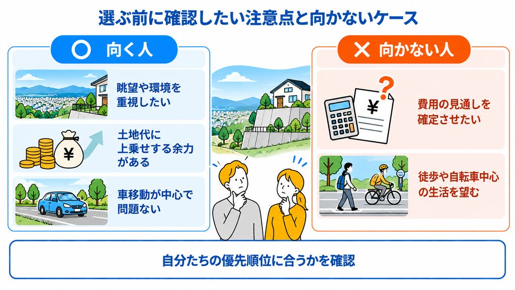 選ぶ前に確認したい注意点と向かないケース